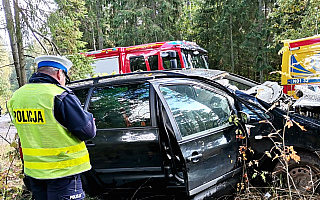 Wypadek niedaleko Gołdapi. Zginął mężczyzna